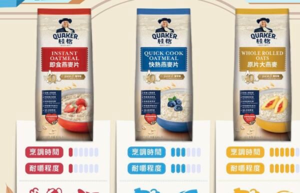 Quaker Style Whole Grain Oatmeal 800g - Malaysia Imported