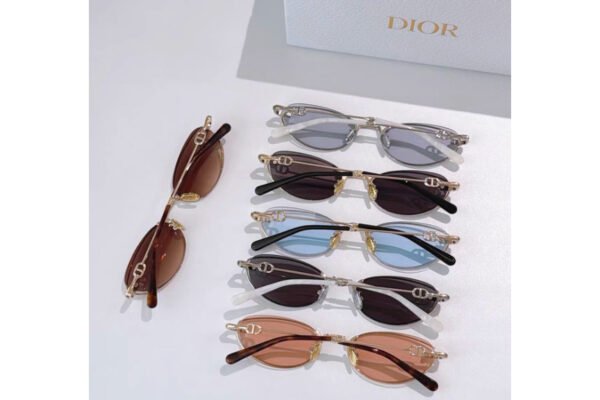 Petite Cat-Eye Rimless Sunglasses