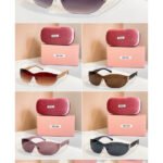 Shield-Style Rimless Sunglasses