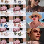 Oval Metal-Frame Sunglasses