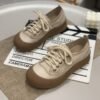 Thick-Soled Moral Training Shoes for Women Ins Trend 2025 Autum New Soft-Soled Sports and Leisure Forrest Gump Shoes Retro Versatile Sneakers