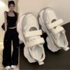 Baotou Sandals Women's 2025 Summer New Easiest for Match Mesh Breathable Thick-Soled Dad Shoes Hollow Casual Sports Sandals