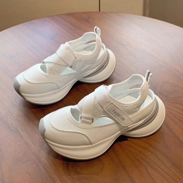 Thick-Soled Sports Sandals for Women 2026 New Summer Style with Velcro Cutouts Breathable Mesh Casual Shoes Dad Shoes Thick-Soled Sports Sandals for Women 2026 New Summer Style with Velcro Cutouts Breathable Mesh Casual Shoes Dad Shoes