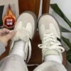 Fleece-Lined German Training Shoes for Women, 2025 Autumn and Winter New Thick-Soled Height-Increasing Popular Versatile Warm Cotton Shoes, Casual Sports Sneakers