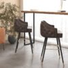 Nordic Light Luxury Bar Chair, Modern Minimalist Bar Chair, Stylish Bar Chair, Home-Use High-Back Stool, High-Legged Stool