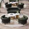 Hotel Lobby Reception Sofa Sales Office Lobby Card Seat Beauty Salon Business Office Negotiation Meeting Sofa Combination