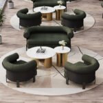 Hotel Lobby Reception Sofa Sales Office Lobby Card Seat Beauty Salon Business Office Negotiation Meeting Sofa Combination