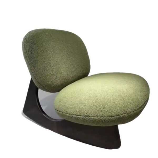 Designer Leisure Chair Wabi-Sabi Retro Fabric L-Shaped Floor-Standing Cashmere Single Sofa Model Room B&B Hotel Designer Leisure Chair Wabi-Sabi Retro Fabric L-Shaped Floor-Standing Cashmere Single Sofa Model Room B&B Hotel