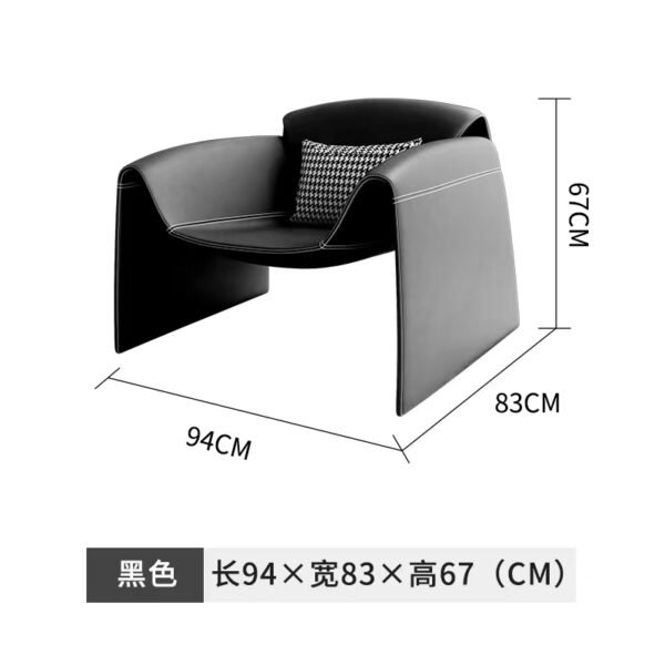 Single Sofa Light Luxury Living Room Modern Crab Chair Creative Chair Hotel Bedroom Balcony Home Single Chair Leisure Chair