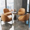 Light Luxury Single Sofa Chair Sales Office Negotiation Table and Chair Combination Modern Business Leisure Reception Meeting Negotiation Sofa
