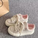 All-Match White Shoes Women's Ins Trendy Soft Sole Board Shoes 2025 New Spring Student's Thick Sole Casual Sports Bread Shoes
