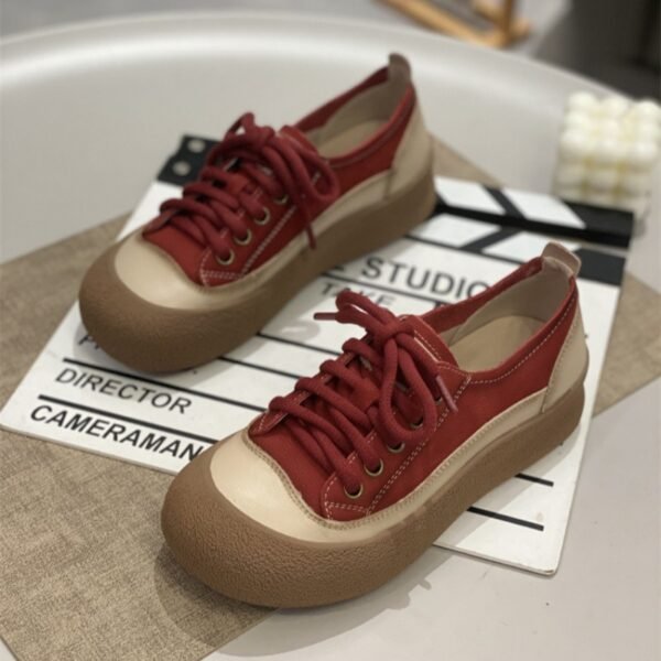 Thick-Soled Moral Training Shoes for Women Ins Trend 2025 Autum New Soft-Soled Sports and Leisure Forrest Gump Shoes Retro Versatile Sneakers
