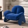 Italian Minimalist Light Luxury Leisure Single Chair Bedroom Living Room Balcony Model Room Homestay Small Apartment Lazy Sofa Chair