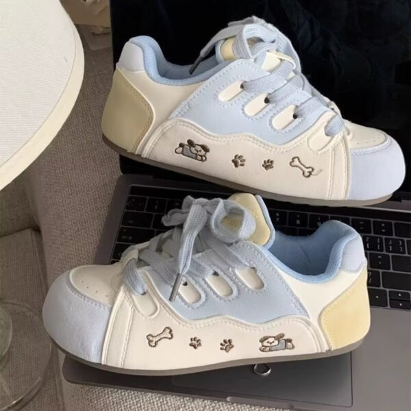 Spring Versatile Sneakers for Women 2026 New Popular Niche Thick-Soled Student Casual Sports White Shoes German Training Shoes Spring Versatile Sneakers for Women 2026 New Popular Niche Thick-Soled Student Casual Sports White Shoes German Training Shoes