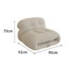 Nordic Creative Designer Hippo Sofa Vintage Steel Teeth Leisure Lazy Recliner New Simple Single Sofa Chair