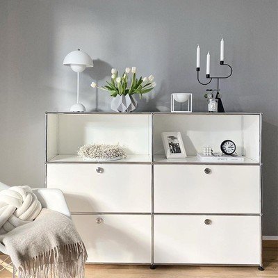 Middle Ancient USM Module Combination Sideboard TV Cabinet Bedside Table Internet Popular Same Style INS Cabinet Storage Cabinet Storage Cabinet