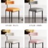 Designer dining chair Italian simple creative semi-arc back chair home dressing chair coffee shop leisure negotiation chair