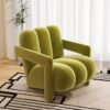 French Cream Style Casual Chair Designer Lazy Lamb Velvet Living Room Balcony Modern Simple Single Sofa Chair
