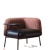 Italian Minimalist 2025 New Accessible Luxury Fabric Bedroom Negotiation Chair Mid-Century Style Scandinavian Single Chair Living Room Chair