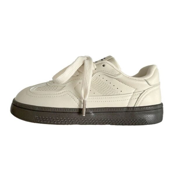 Popular Thick-Soled Sneakers for Women Ins Trbottom 2025 Spring and Autum New Style Breathable and Versatile Student Sports and Leisure White Shoes
