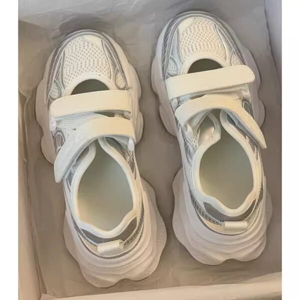 Baotou Sandals Women's 2025 Summer New Easiest for Match Mesh Breathable Thick-Soled Dad Shoes Hollow Casual Sports Sandals