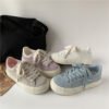 All-Match White Shoes Women's Ins Trendy Soft Sole Board Shoes 2025 New Spring Student's Thick Sole Casual Sports Bread Shoes