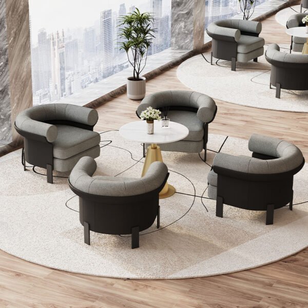 Hotel Lobby Reception Sofa Sales Office Lobby Card Seat Beauty Salon Business Office Negotiation Meeting Sofa Combination