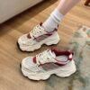 Thick-Soled Dad Shoes for Women, 2026 New Popular Model, Spring and Summer Thin Mesh Breathable Height-Increasing Casual Sports Shoes