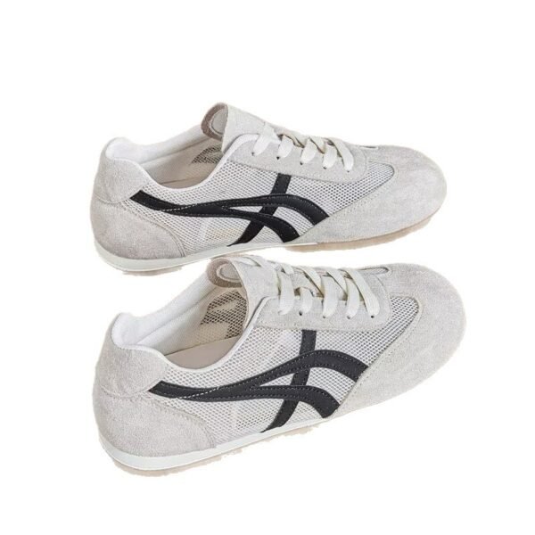 Mesh German Training Shoes for Women 2026 Spring/Summer Thin Breathable New Thick-Soled White Shoes for Students to Pair with Skirts Trendy Mesh Shoes