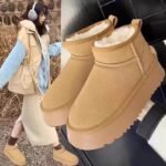 Short Snow Boots for Women, Winter 2026 New Trendy Thick-Soled Height-Increasing Fleece-Lined Warm Non-Slip Northeast Cotton Shoes