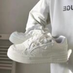 Thick-Soled White Shoes for Women, Versatile Student Ins Trbottomy Casual Sneakers for Women, 2025 Spring & Fall New Bread Shoes
