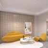 Vip Area for Creative and Personalized Sofa Discussions, Beauty Salon, Clothing Store, Ins Cream Style, Internet Celebrity, Various Sizes, Wave Pattern Vip Area for Creative and Personalized Sofa Discussions, Beauty Salon, Clothing Store, Ins Cream Style, Internet Celebrity, Various Sizes, Wave Pattern