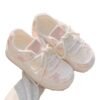 Summer Women's Shoes Platform Bread Shoes Women's Breathable Mesh Mesh Shoes with Skirt Niche White Shoes Casual Sports Board Shoes