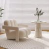 French Cream Style Casual Chair Designer Lazy Lamb Velvet Living Room Balcony Modern Simple Single Sofa Chair