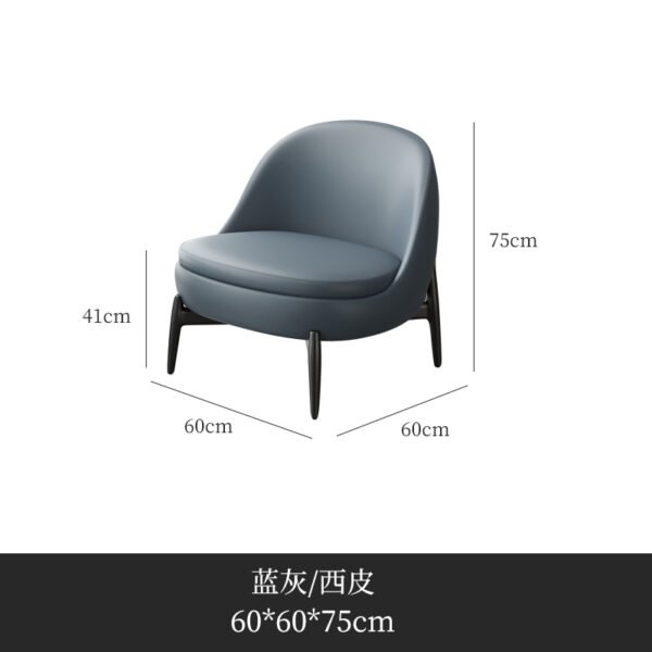 Light Luxury Single Sofa Chair Sales Office Negotiation Table and Chair Combination Modern Business Leisure Reception Meeting Negotiation Sofa