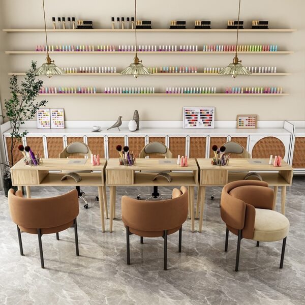 Italian Accessible Luxury Fabric Dining Chair Milk Tea Shop Cafe Reception Back Chair Sales Department Reception Negotiation Leisure Chair