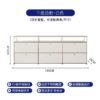 Stainless steel drawer cabinet, vintage living room combination TV cabinet, storage sideboard module, Uins minimalist modern design SM