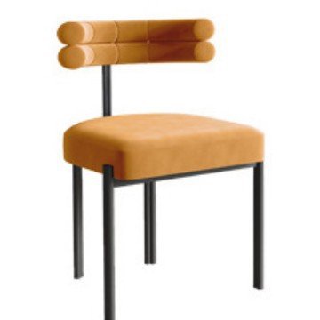 Designer dining chair Italian simple creative semi-arc back chair home dressing chair coffee shop leisure negotiation chair
