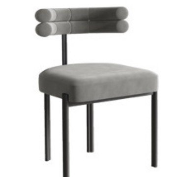 Designer dining chair Italian simple creative semi-arc back chair home dressing chair coffee shop leisure negotiation chair
