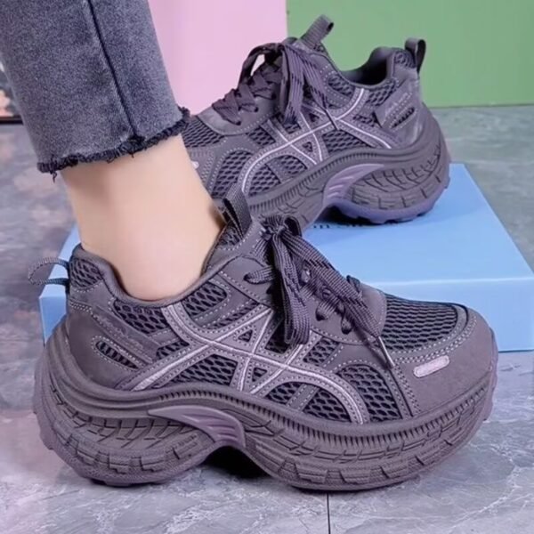 Lightweight Dad Sneakers for Petite Women, 2026 New Spring Hot-Selling Women's Shoes, Thick-Soled Height-Increasing Outdoor Sports Casual Shoes