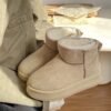 Thick-Soled Height-Increasing Snow Boots for Women, Waterproof and Non-Slip Short Boots, 2025 New Winter Style, Fleece-Lined, Thickened, Warm, Bread-Style Cotton Shoes