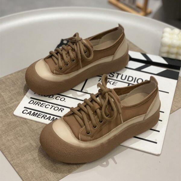 Thick-Soled Moral Training Shoes for Women Ins Trend 2025 Autum New Soft-Soled Sports and Leisure Forrest Gump Shoes Retro Versatile Sneakers