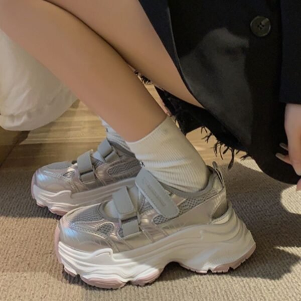 Baotou Sandals Women's 2025 Summer New Easiest for Match Mesh Breathable Thick-Soled Dad Shoes Hollow Casual Sports Sandals