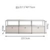 Middle Ancient USM Module Combination Sideboard TV Cabinet Bedside Table Internet Popular Same Style INS Cabinet Storage Cabinet Storage Cabinet