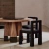 Silky Style Lambskin Dining Table and Chair Designer Chair Modern Simple Home Makeup Stool Internet Popular ins Chair