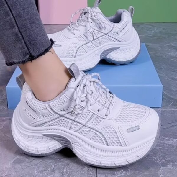 Lightweight Dad Sneakers for Petite Women, 2026 New Spring Hot-Selling Women's Shoes, Thick-Soled Height-Increasing Outdoor Sports Casual Shoes