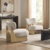 Quiet Style Solid Wood Single Sofa Chair Japanese Style Small Apartment Living Room Balcony Modern Simple Casual Style Sofa Chair