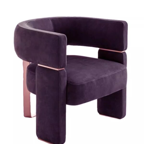 Modern Minimalist Fabric Discussion Leisure Sofa Chair Designer Single Chair Internet Celebrity Chair Nordic Metal Leisure Chair