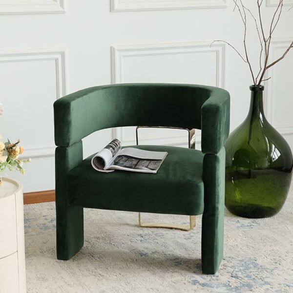 Modern Minimalist Fabric Discussion Leisure Sofa Chair Designer Single Chair Internet Celebrity Chair Nordic Metal Leisure Chair