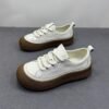 Thick-Soled Moral Training Shoes for Women 2025 Spring & Fall New Versatile Retro Heightening Casual White Shoes Popular Sports Sneakers